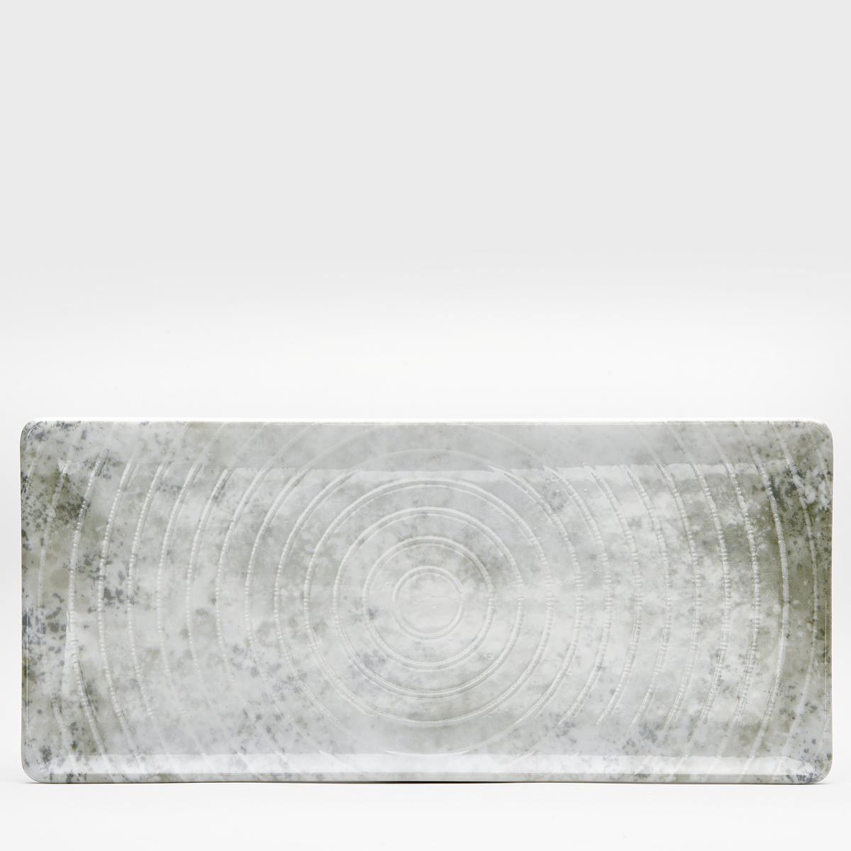 PLATTE Korfu  - Hellgrau/Weiß, Basics, Keramik (29/13/1,5cm) - Van Well