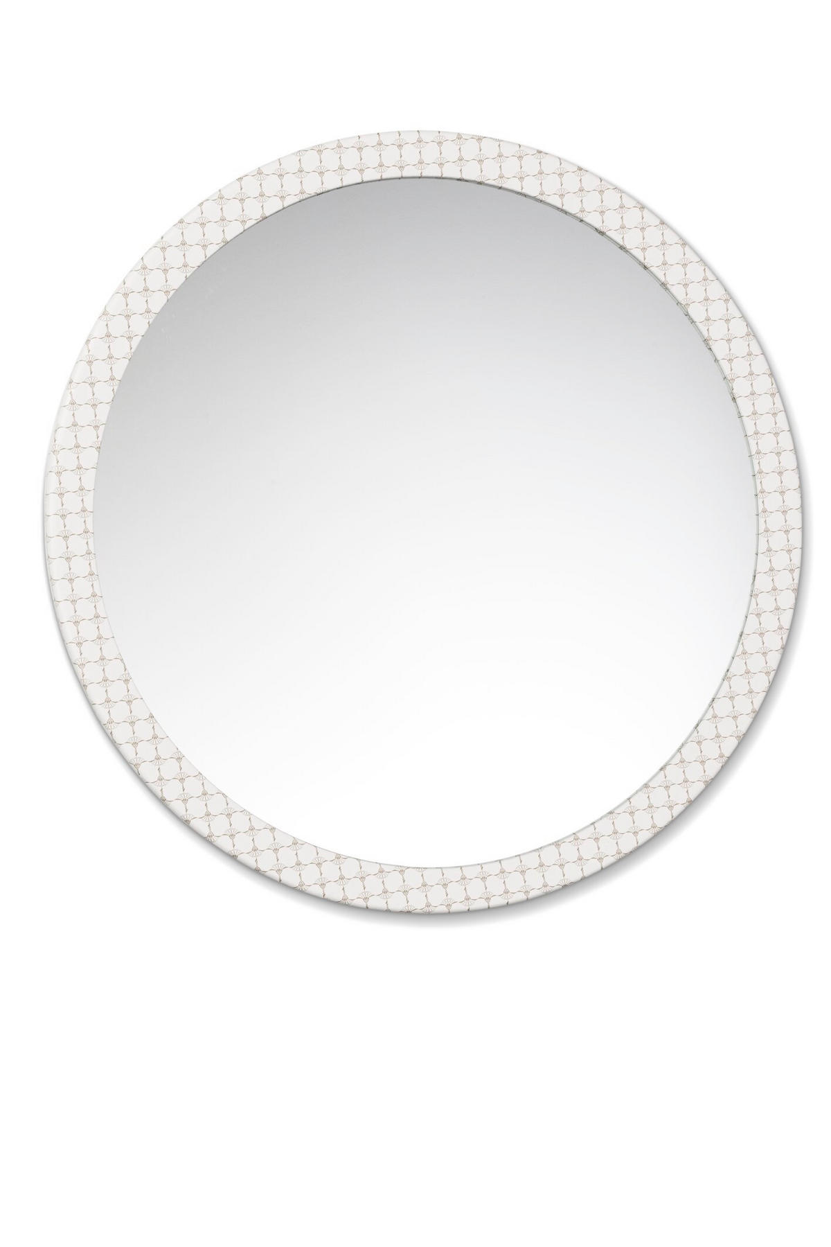 WANDSPIEGEL 72/3/72 cm  - Weiss, Modern, Glas/Textil (72/3/72cm) - Joop!