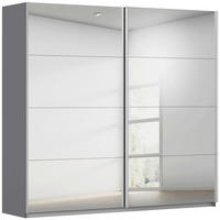 SCHWEBETÜRENSCHRANK 226/210/62 cm,  in Grau, 2 Tür(en)  - Alufarben/Grau, KONVENTIONELL, Holzwerkstoff/Kunststoff (226/210/62cm) - home24