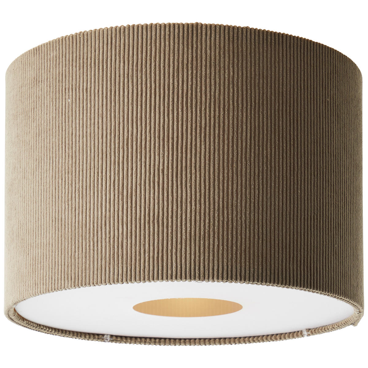 DECKENLEUCHTE  35/24,1 cm    - Grau, Basics, Textil/Metall (35/24,1cm) - Brilliant