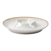 EIERBECHER Keramik Porzellan  - Beige/Weiß, KONVENTIONELL, Keramik (13/2cm) - Ritzenhoff Breker