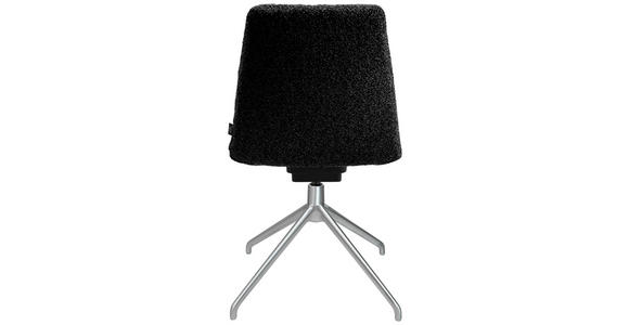 STUHL in Aluminium Flachgewebe Metall, Textil - Anthrazit/Alufarben, Design, Textil/Metall (46/81,5-84,5/55cm) - Johann Jakob