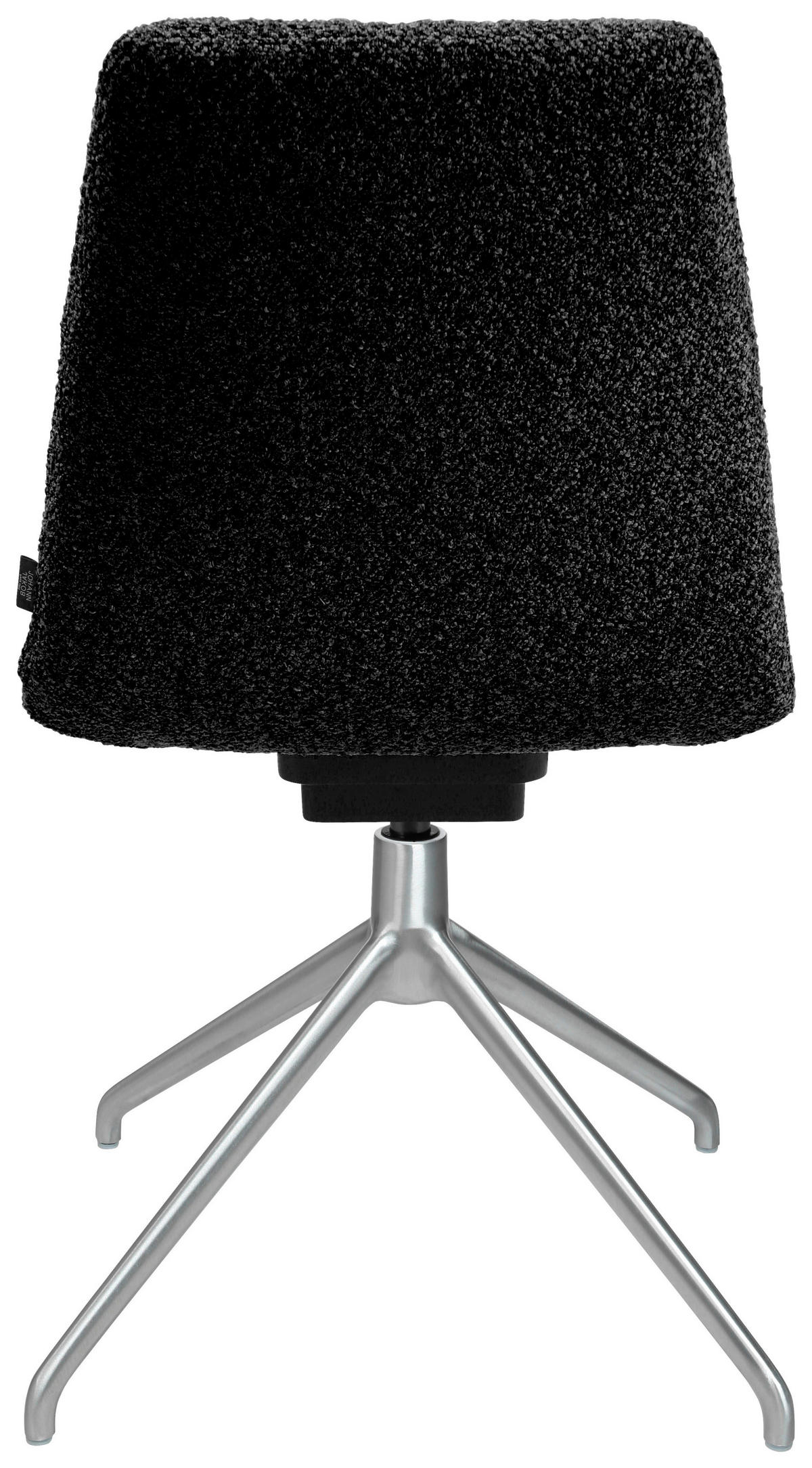 STUHL  in Aluminium Flachgewebe  - Anthrazit/Alufarben, Design, Textil/Metall (46/81,5-84,5/55cm) - Johann Jakob