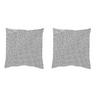 KISSENHÜLLEN-SET FJELLA 40/40 cm  - Grau Hochglanz, Basics, Textil (40/40cm)