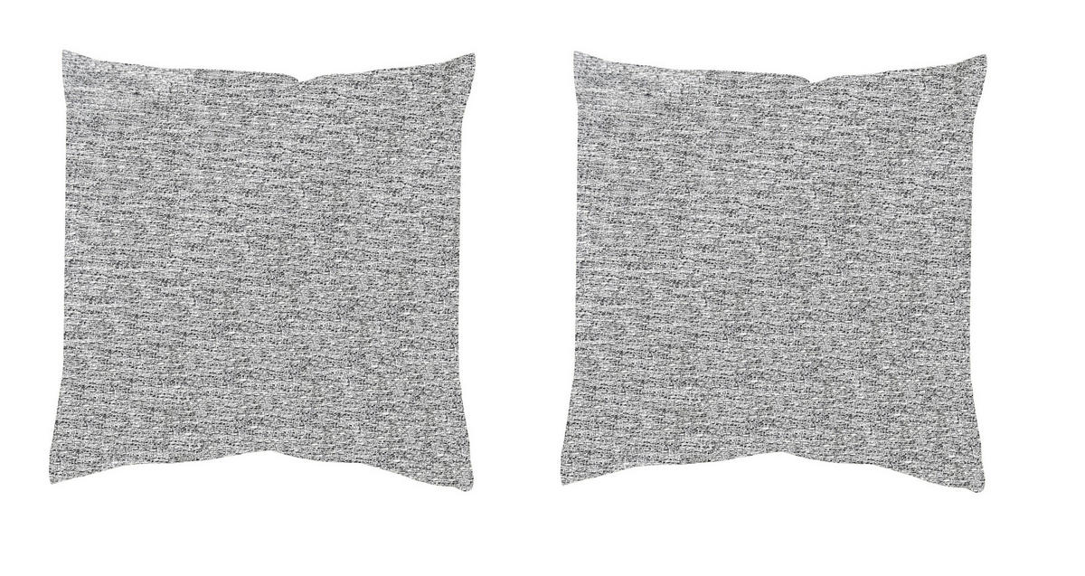 KISSENHÜLLEN-SET FJELLA 40/40 cm  - Grau Hochglanz, Basics, Textil (40/40cm)