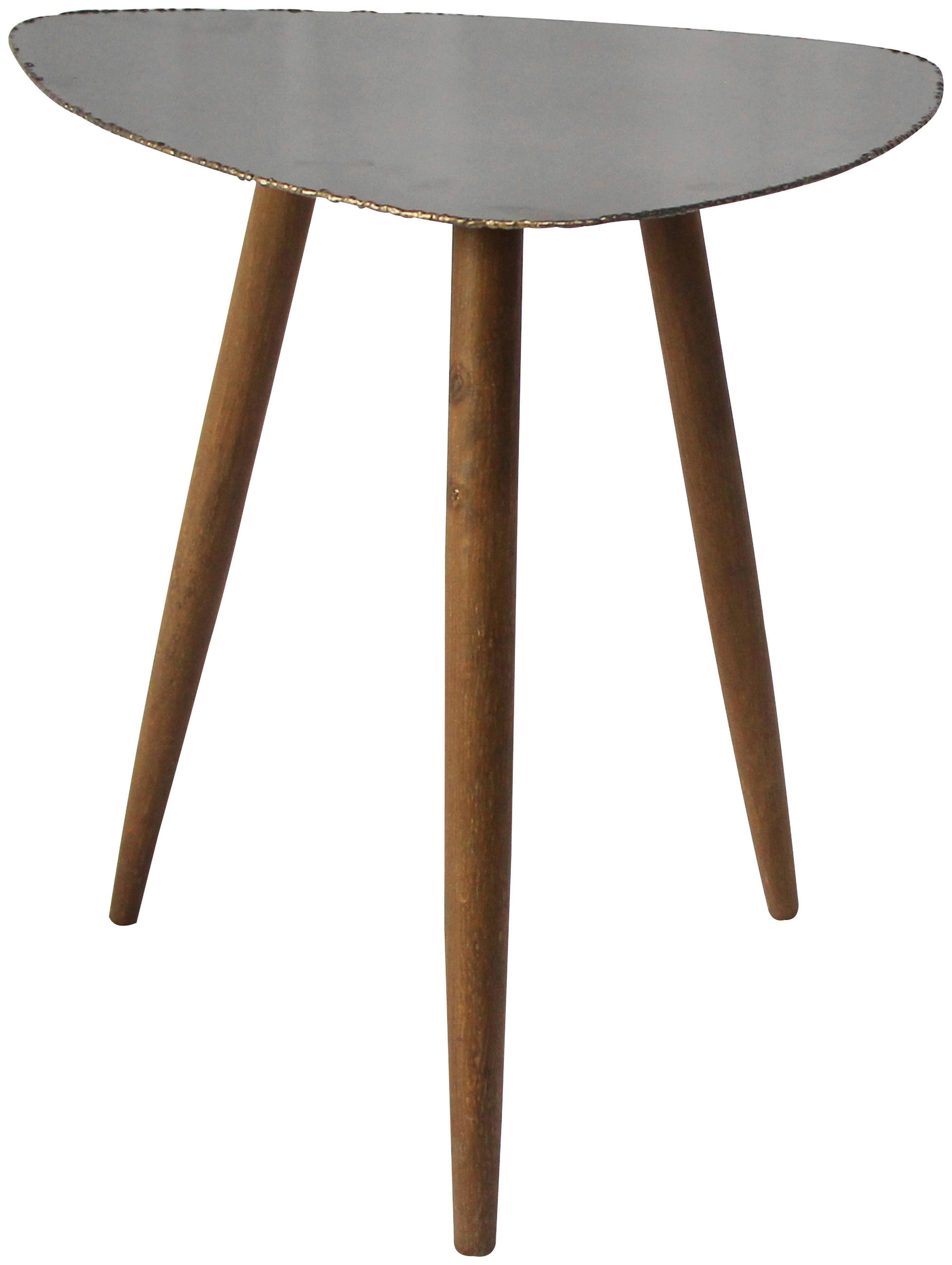 Beistelltisch Mit Tischplatte Grau/naturfarben