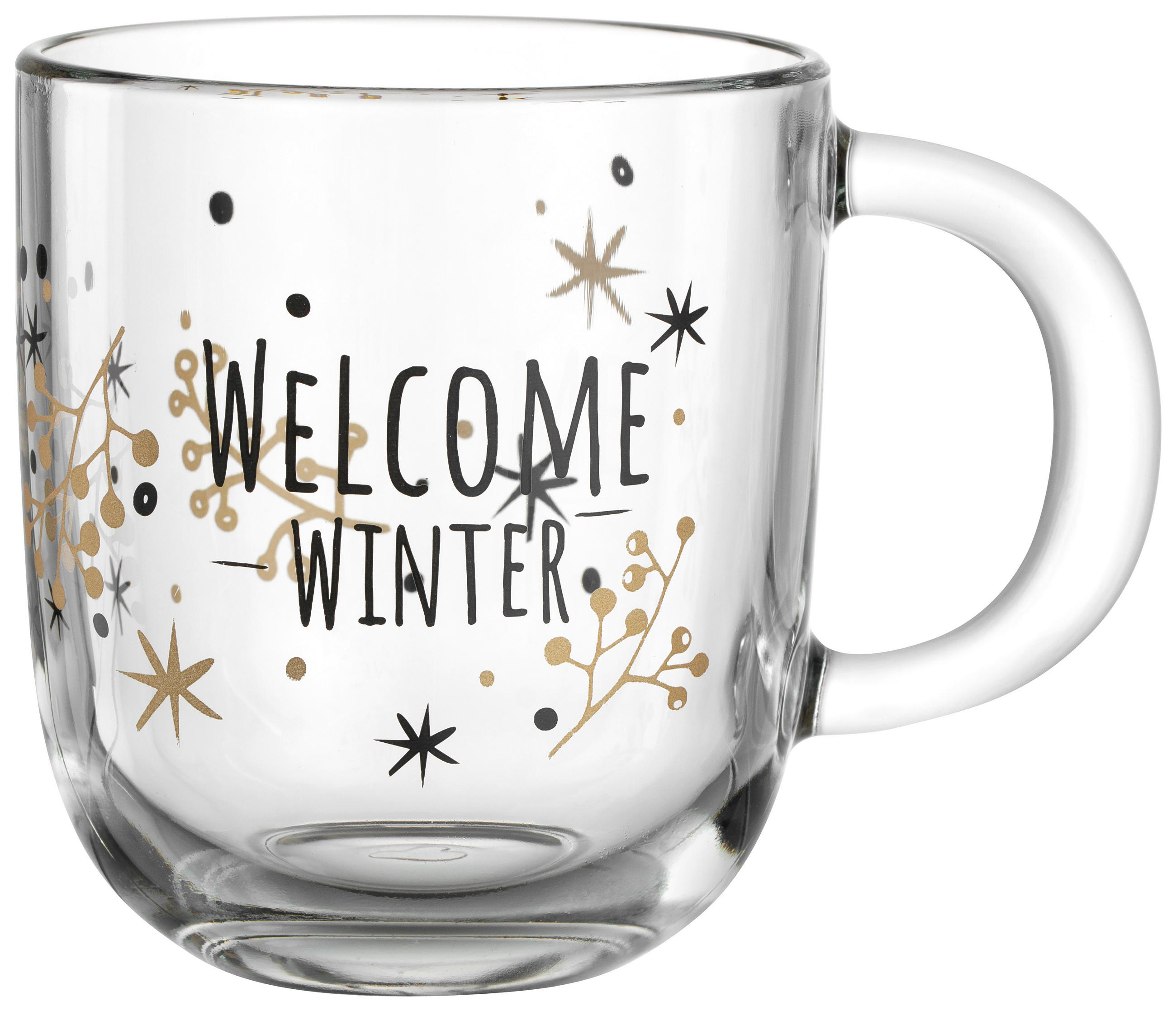 TASSE RIPOSO   400 ml  - Transparent/Goldfarben, LIFESTYLE, Glas (400ml) - Leonardo
