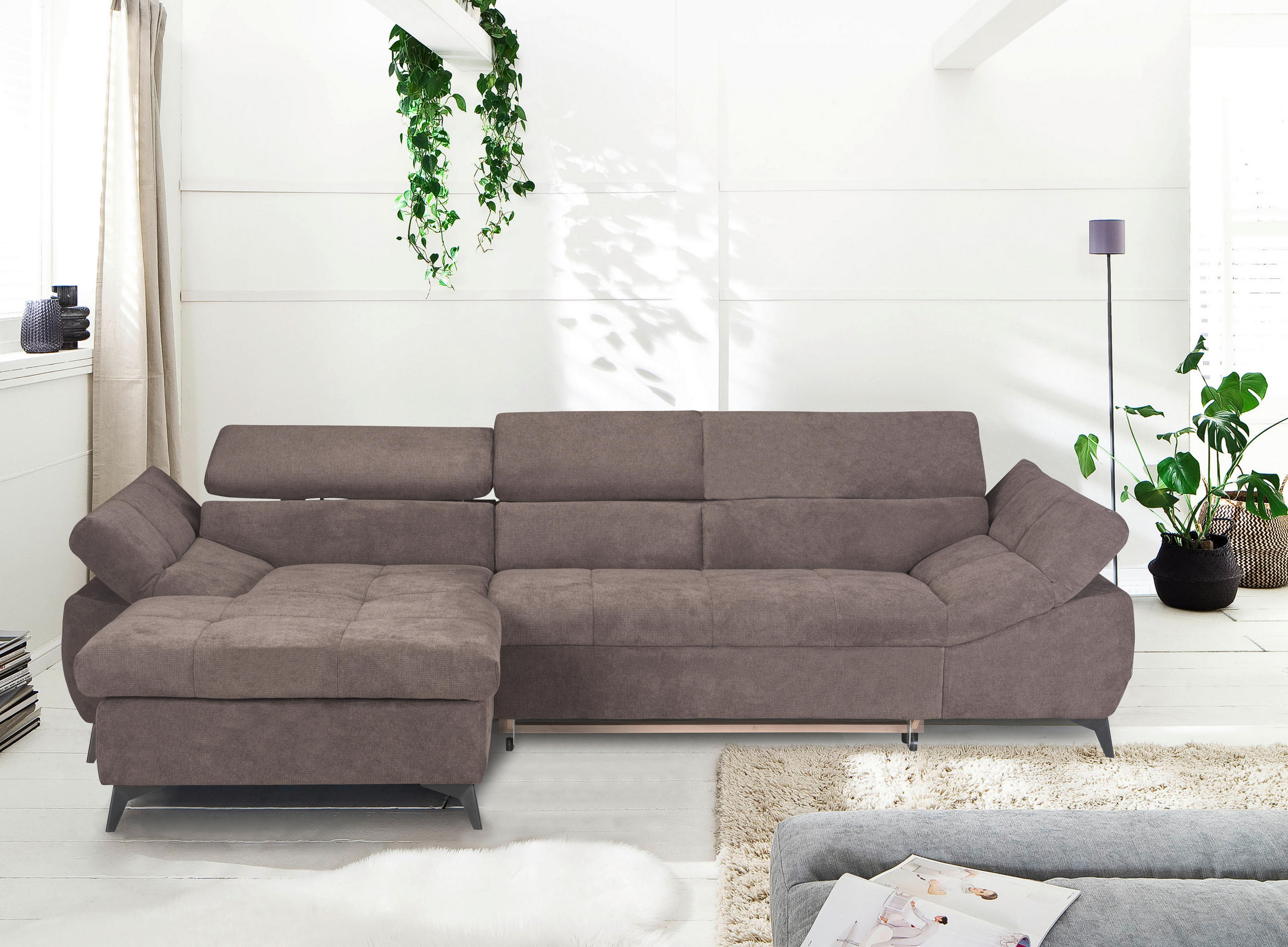 SEDEŽNA GARNITURA, mikrovlakna  - Design, tekstil (297/75/104cm) - Stylife