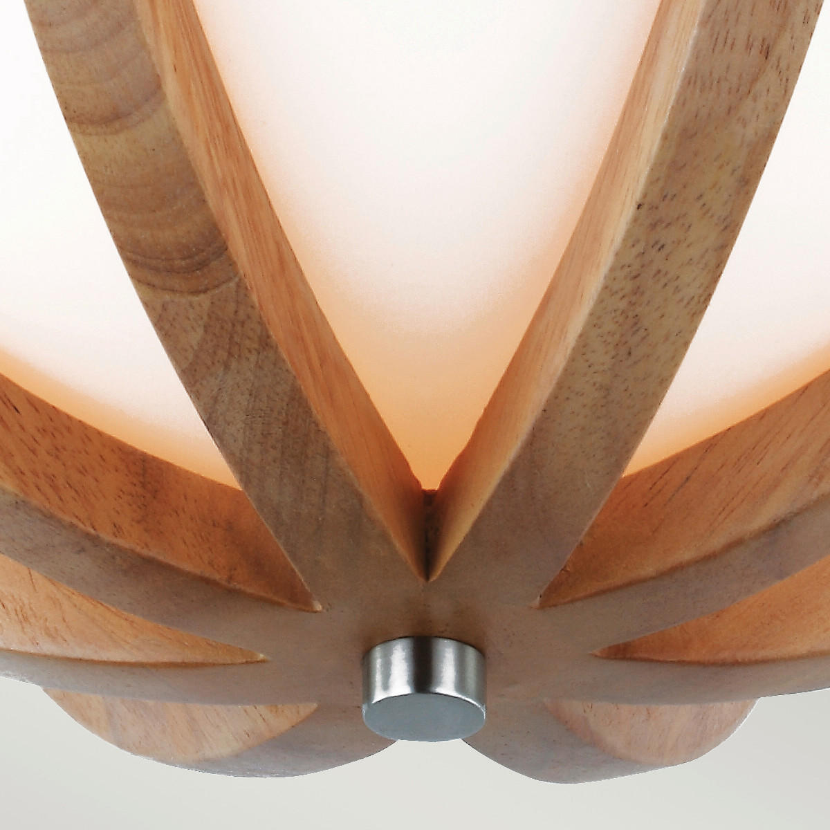 TAKLAMPA Allier 33/17.8 cm  - ekfärgad, Natur, trä/glas (33/17.8cm) - Elstead Lighting
