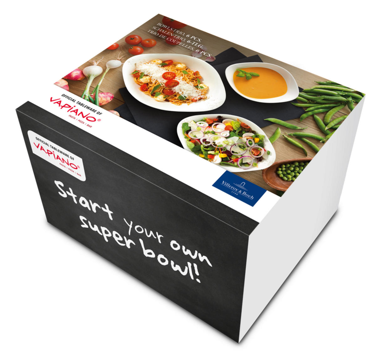 TELLERSET Vapiano 6-teilig  - Weiß, MODERN, Keramik - Villeroy & Boch
