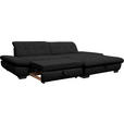 ECKSOFA in Mikrofaser Anthrazit  - Anthrazit/Schwarz, Design, Textil/Metall (290/198cm) - Xora