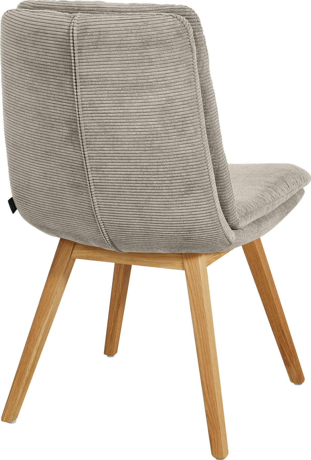STUHL  in Cord  - Sandfarben/Eichefarben, Design, Holz/Textil (49/90/69cm) - Johann Jakob