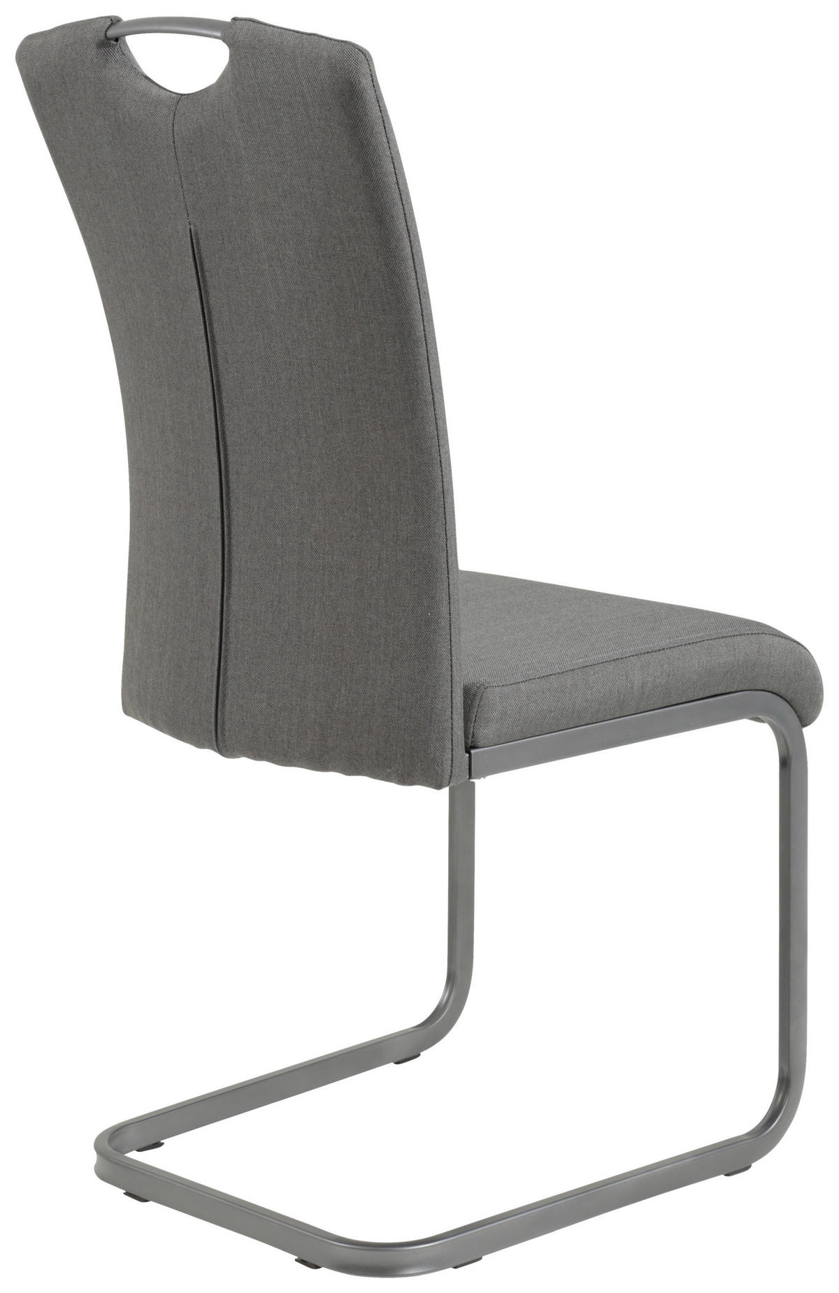 SCHWINGSTUHL-SET 2 Stück  in Stahl Webstoff  - Anthrazit/Grau, MODERN, Textil/Metall (43/98/56cm) - MID.YOU