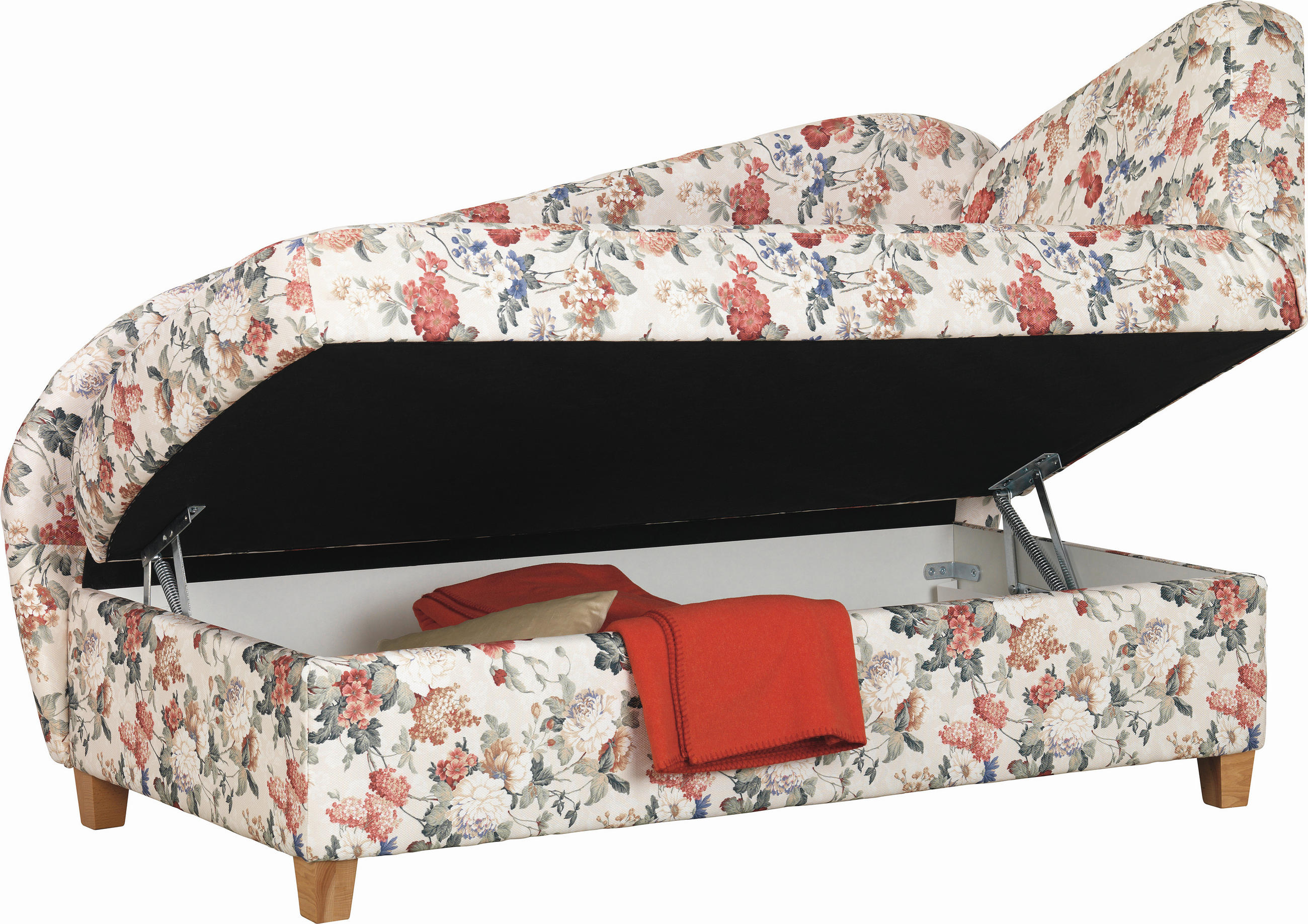 Thumbnail - Livetastic Liege, Bordeaux, Textil, Buche, 2-Sitzer, Füllung: Vlies, 180x97x85 cm, Made in EU, Liegefunktion, Armteil re...