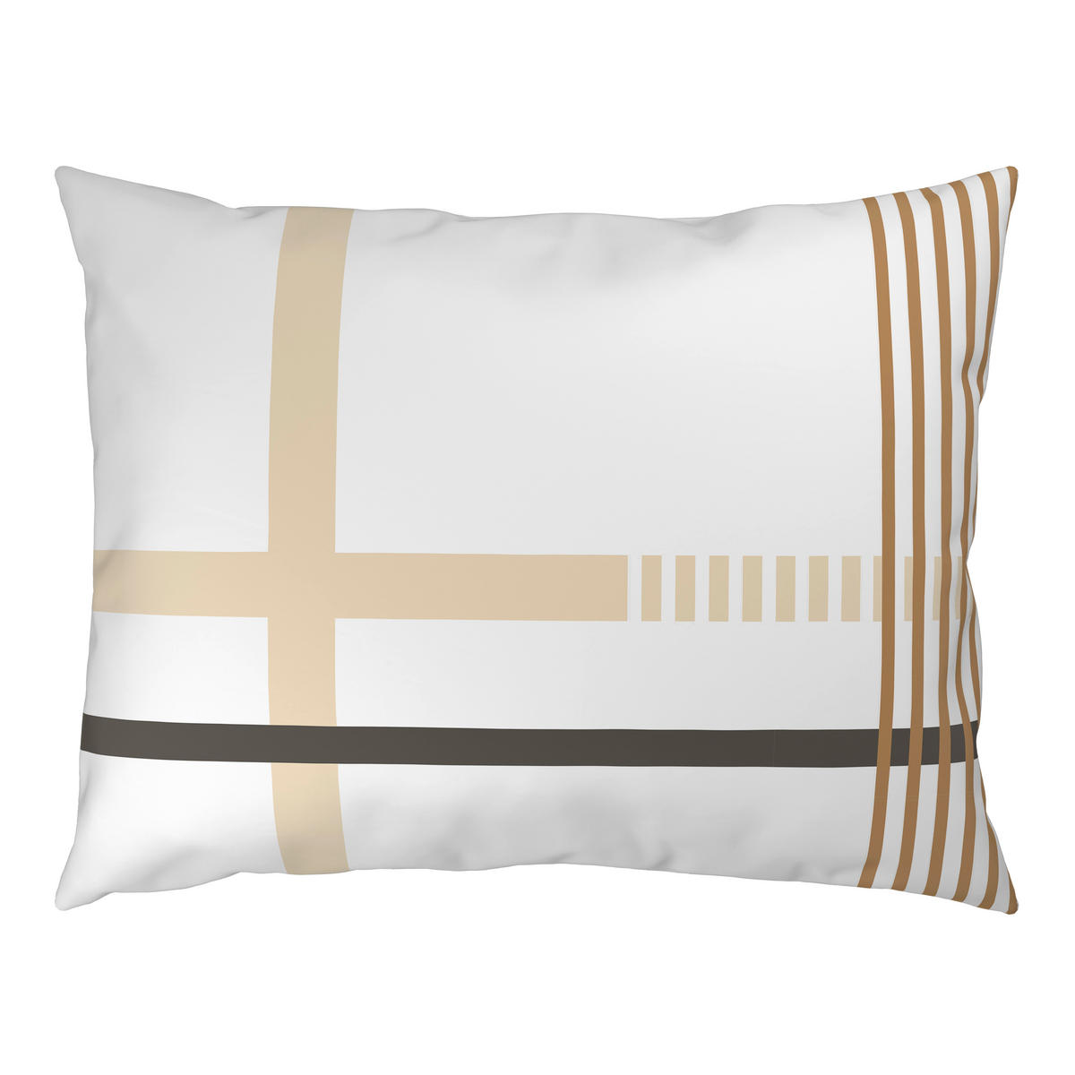 BETTWÄSCHE TANJA Satin 140/200 cm  - Beige/Grau, KONVENTIONELL, Textil (140/200cm) - Novel