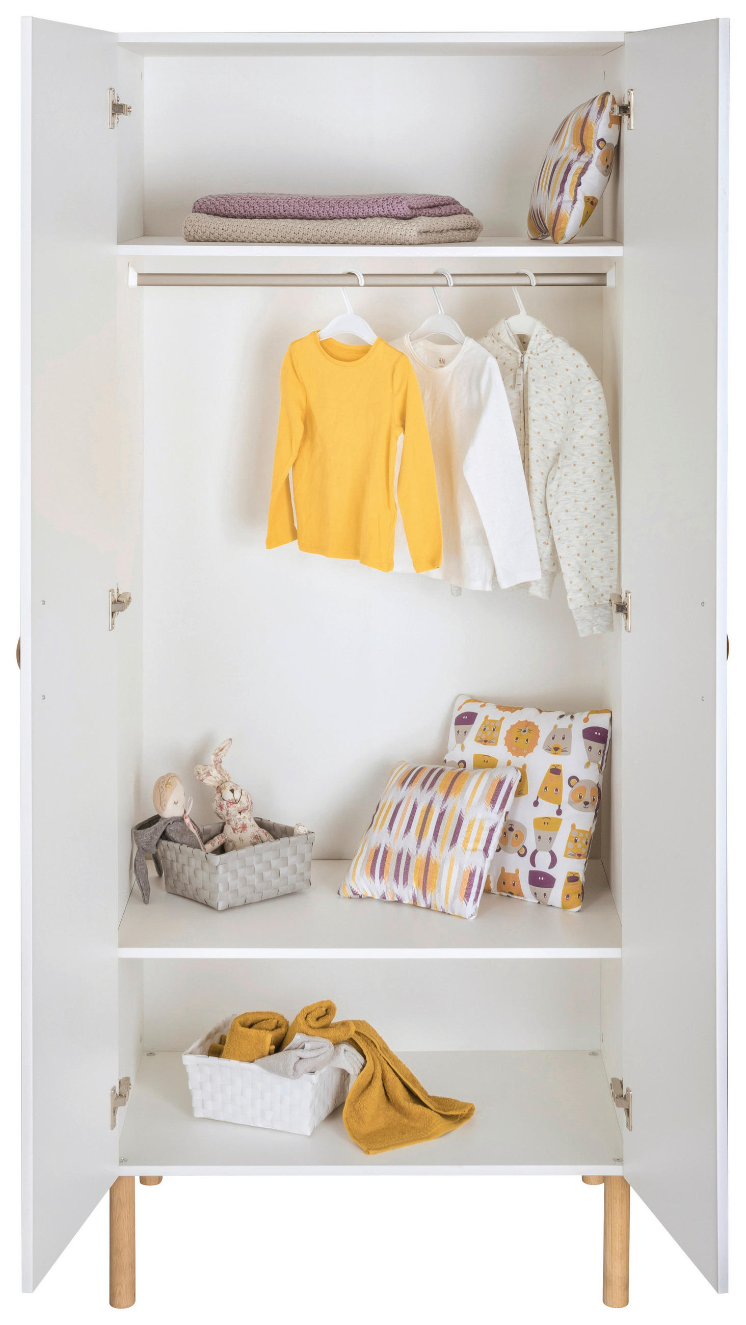 BABYZIMMER Melody White  - Buchefarben/Weiß, Design, Holz/Holzwerkstoff - Schardt