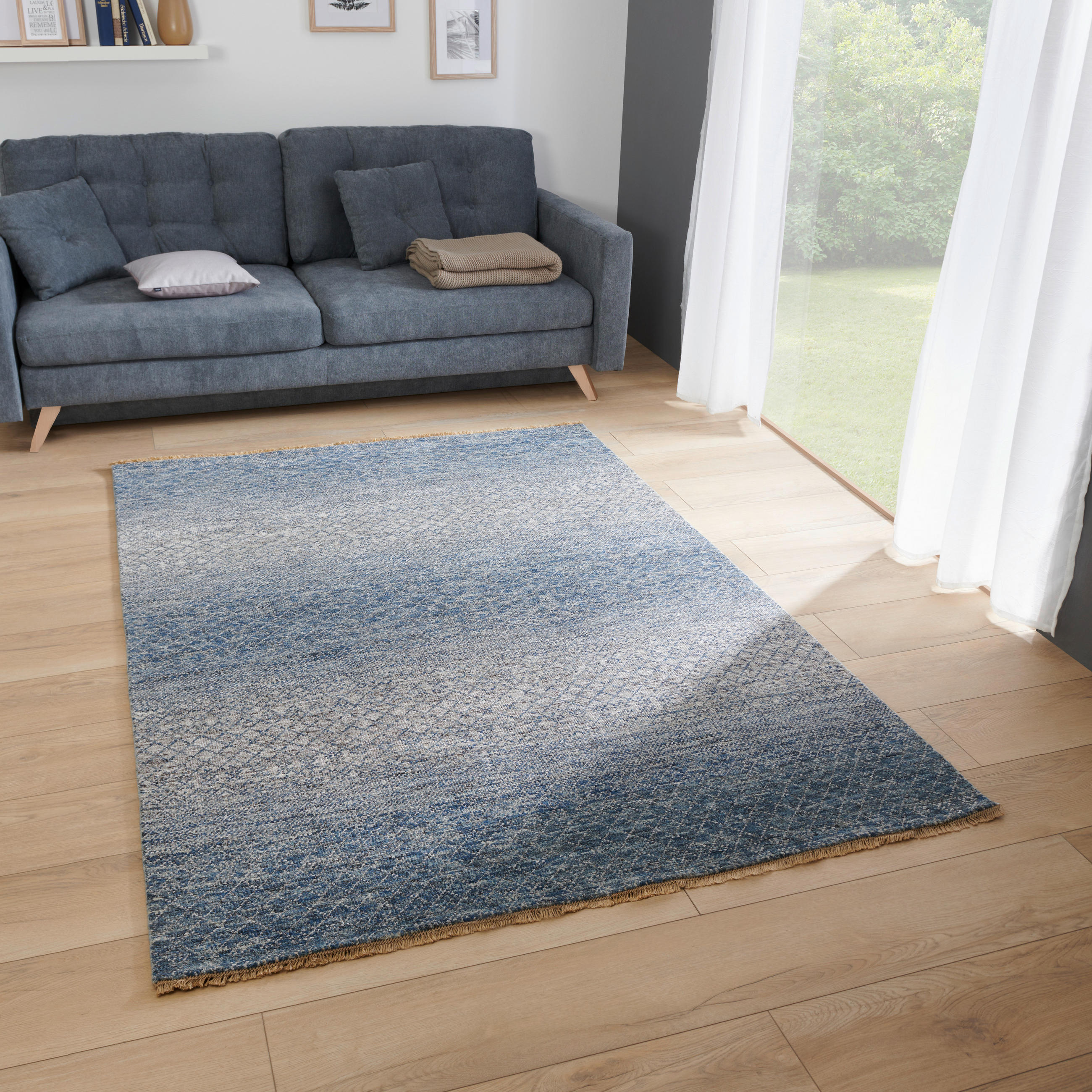 ORIENTTEPPICH 160/230 cm Sun & Sand Blue Blau  - Blau, KONVENTIONELL, Textil (160/230cm) - Cazaris
