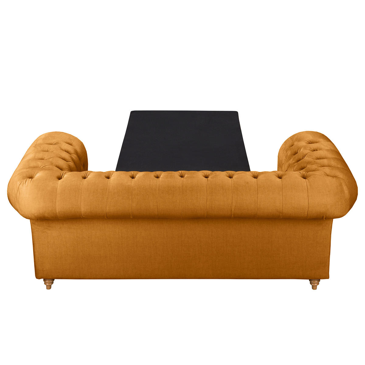 SCHLAFSOFA Mikrofaser Bernsteinfarben  - Bernsteinfarben/Braun, Design, Holz/Textil (190/74/91cm) - P & B