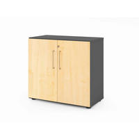 AKTENSCHRANK Graphitfarben, Ahornfarben  - Ahornfarben/Graphitfarben, Basics, Holzwerkstoff (80/74,8/41,7cm) - Venda