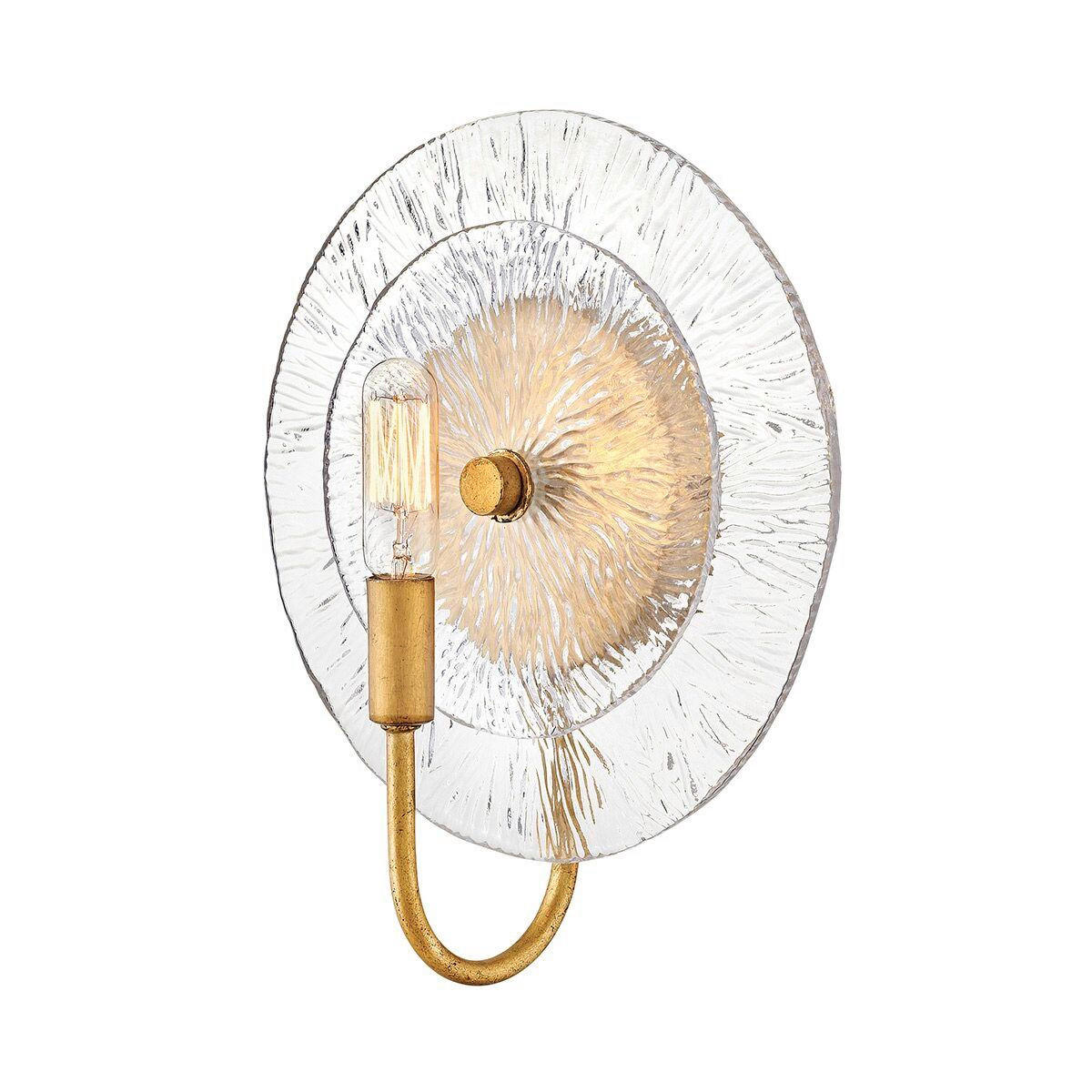 NÁSTENNÉ SVIETIDLO, 30/25,4/10,2 cm - zlatá, Konventionell, kov/sklo (30/25,4/10,2cm) - Elstead Lighting