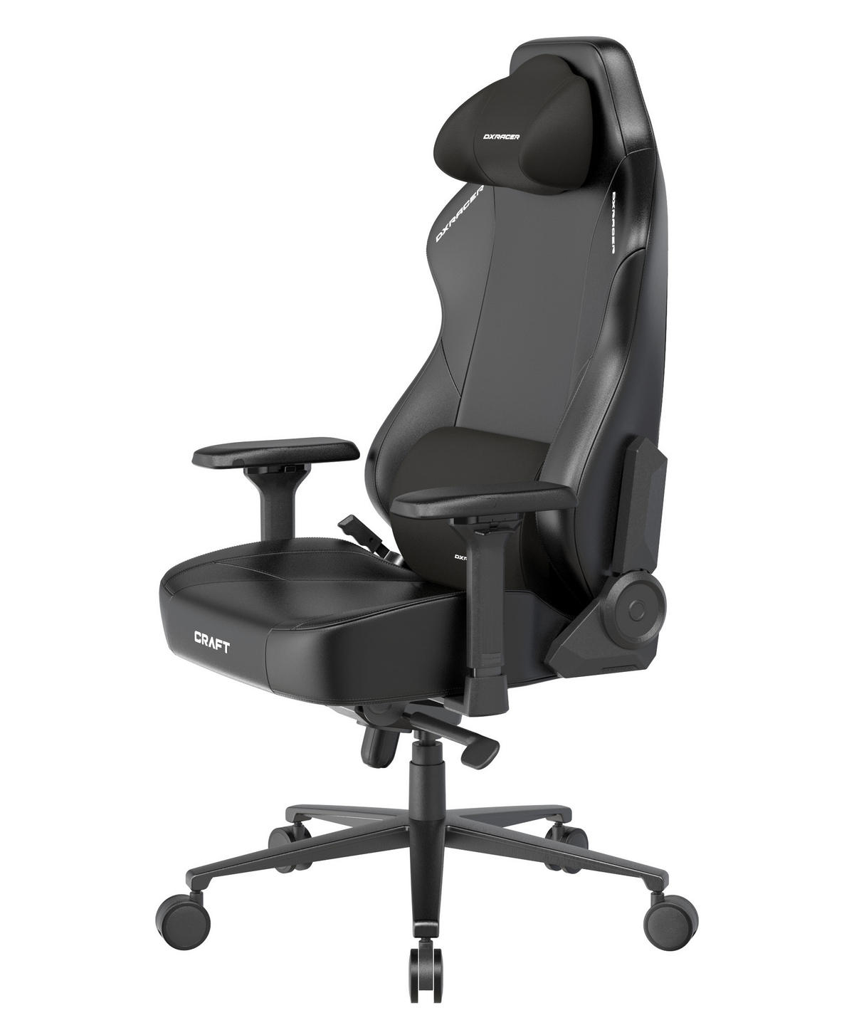 GAMINGSTUHL Schwarz Metall, Textil   - Schwarz, KONVENTIONELL, Textil/Metall (70/132/70cm) - Dxracer