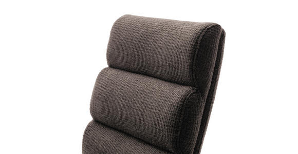 BARHOCKER in Metall, Textil Edelstahlfarben, Cappuccino  - Edelstahlfarben/Cappuccino, Design, Textil/Metall (43/84/52cm) - Dieter Knoll