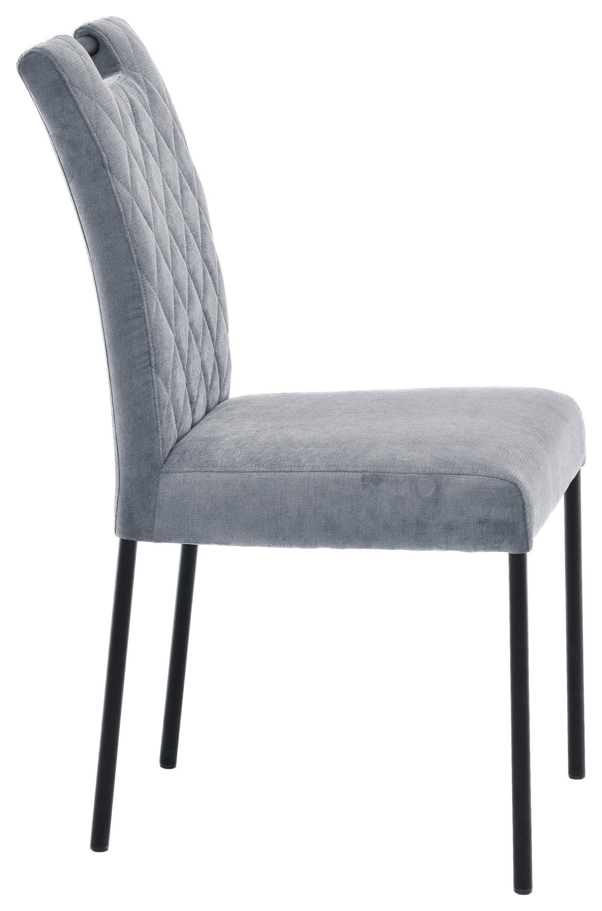 STUHL Webstoff Mintgrün  - Schwarz/Mintgrün, KONVENTIONELL, Textil/Metall (46/91/61cm) - Carryhome