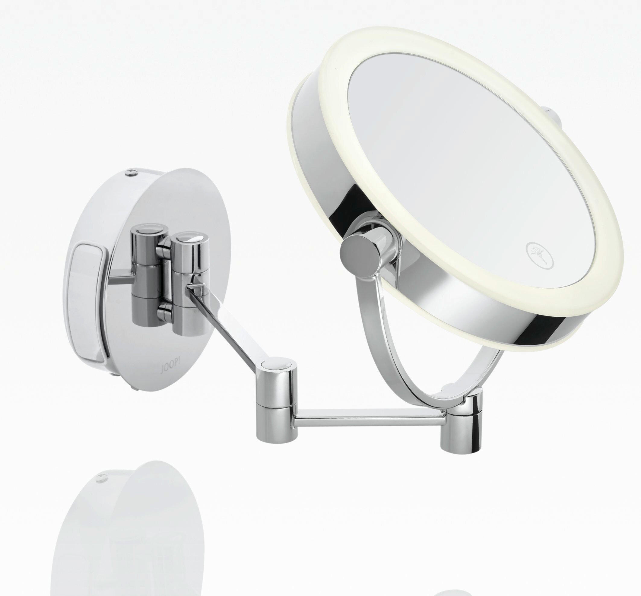 SCHMINKSPIEGEL Silberfarben  - Silberfarben, Basics, Glas/Kunststoff (26/12/30cm) - Joop!