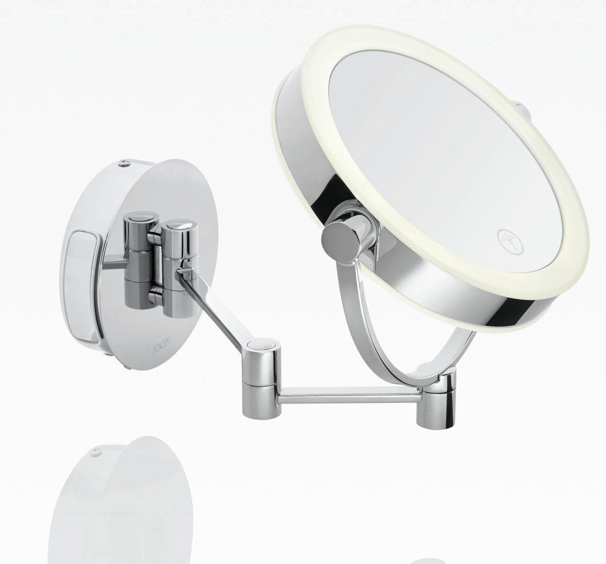 SCHMINKSPIEGEL Silberfarben  - Silberfarben, Basics, Glas/Kunststoff (26/12/30cm) - Joop!