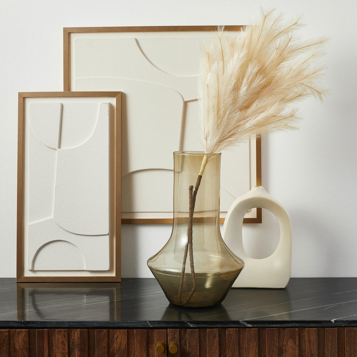 VEŠTAČKI CVET          120 cm    - svetlobraon/braon, Osnovno, metal/plastika (120cm) - Ambia Home