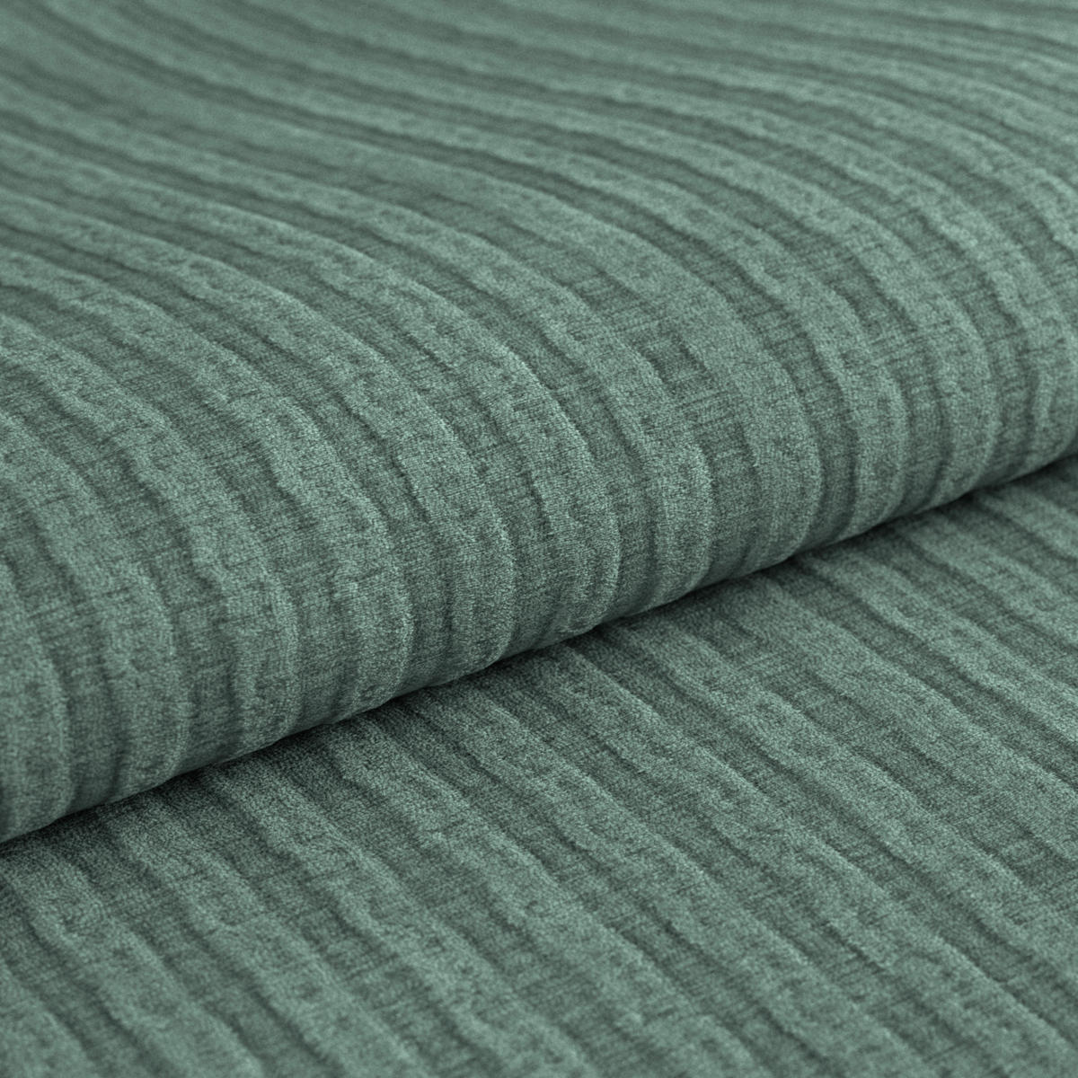 HOCKER Chenille Dunkelgrün  - Chromfarben/Dunkelgrün, KONVENTIONELL, Textil/Metall (108/46/108cm) - Livetastic