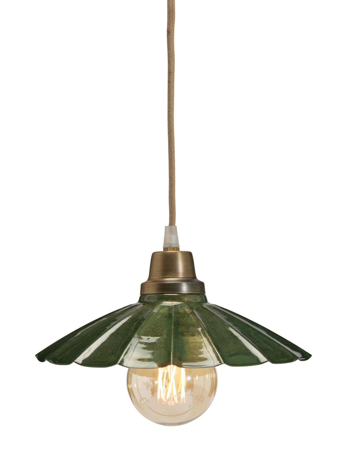 HÄNGELEUCHTE PR Home Ester 24 cm  - Dunkelgrün, LIFESTYLE, Metall (24cm)