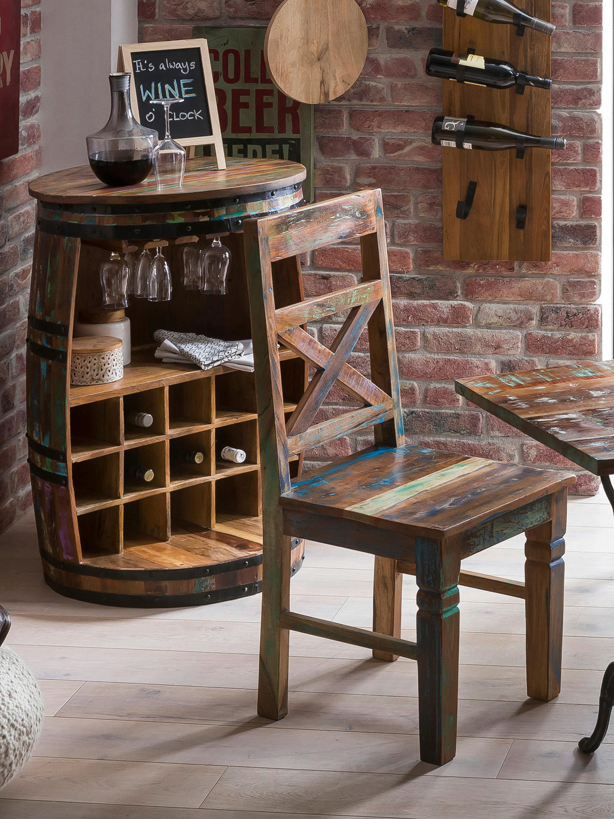 STUHL in Holz Multicolor  - Multicolor, MODERN, Holz (45/100/45cm) - MID.YOU