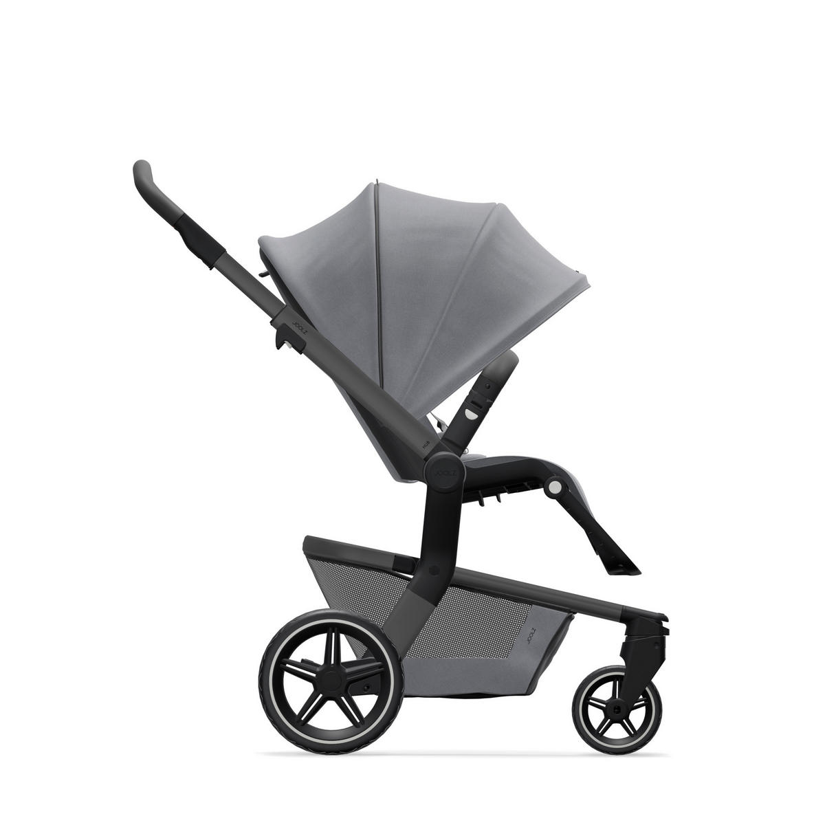 KINDERWAGEN  Hub+  Stone Grey  - Grau, Basics, Textil/Metall (53/95-105/86-97cm) - Joolz