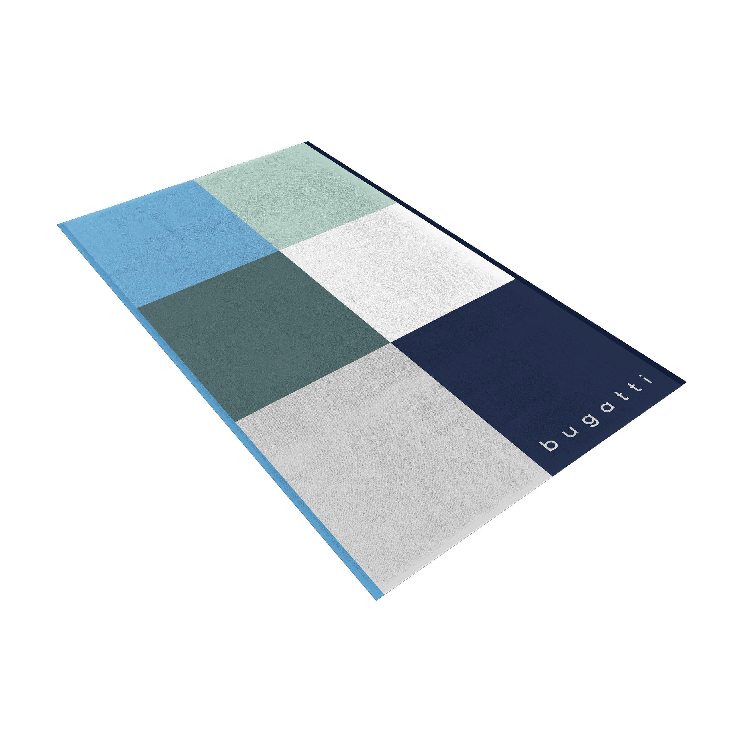 STRANDTUCH Genua Blau 100/180 cm  - Blau, Basics, Textil (100/180cm) - Vossen