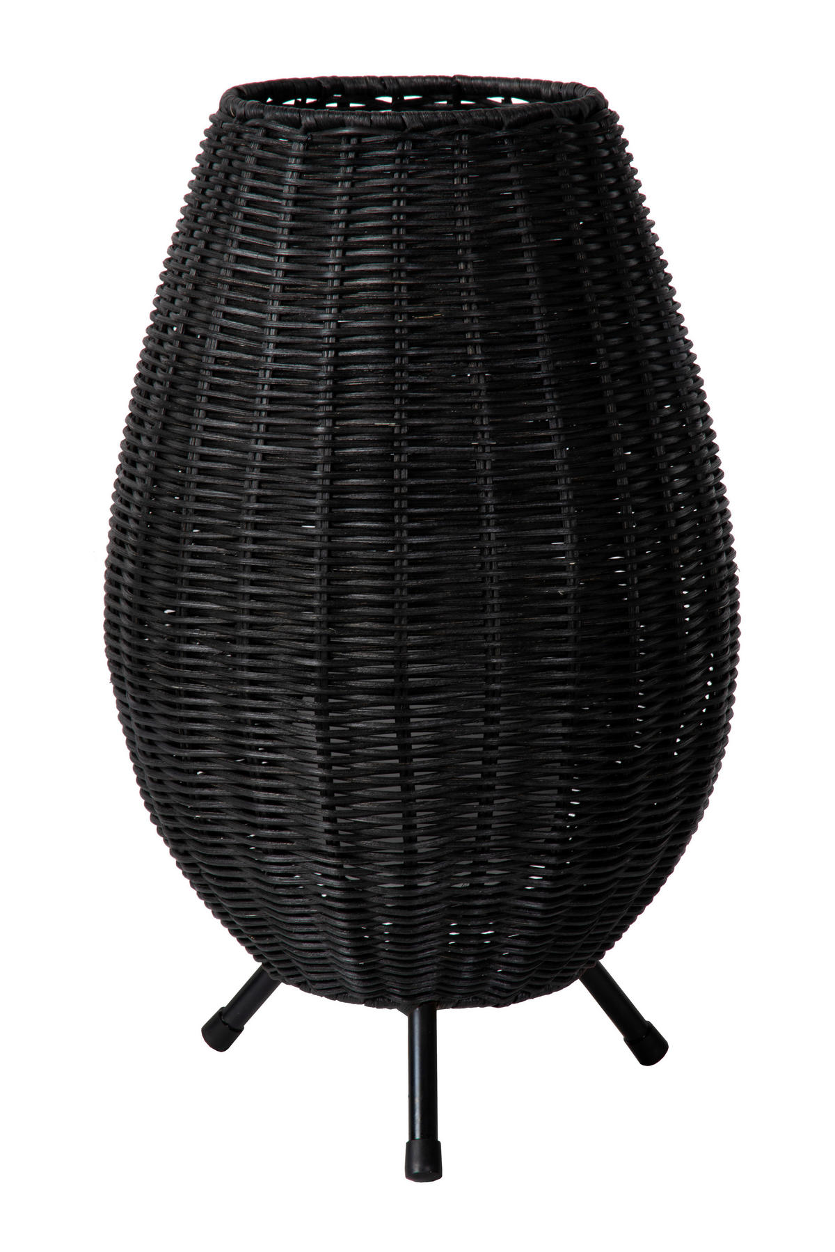 TISCHLEUCHTE COLIN 22/22/36 cm   - Messingfarben/Schwarz, Natur, Naturmaterialien/Metall (22/22/36cm) - Lucide