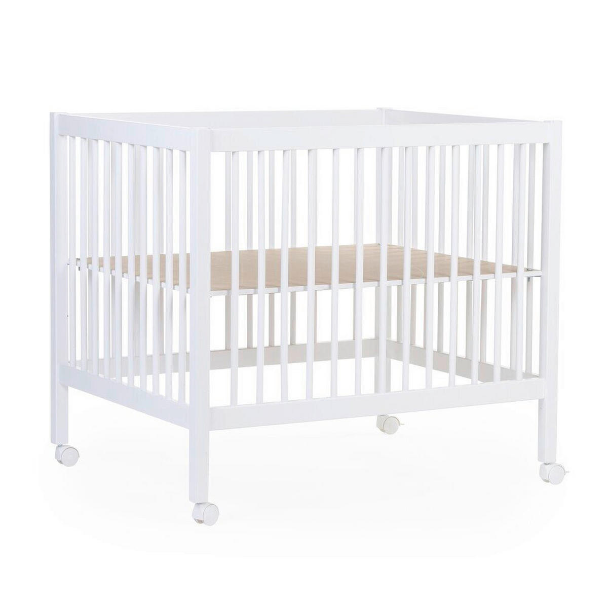 LAUFGITTER Playpen 97 2023 98/78/82 cm  - Weiß, KONVENTIONELL, Holz/Kunststoff (98/78/82cm) - Childhome