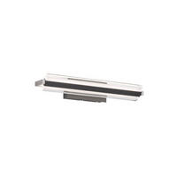 LED-WANDLEUCHTE Paros   - Schwarz/Nickelfarben, Design, Kunststoff/Metall (8/35/12cm) - Fischer & Honsel