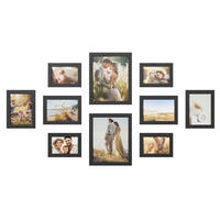 BILDERRAHMENSET - Schwarz, Basics, Holzwerkstoff/Kunststoff (32,9/11,5/27,3cm)
