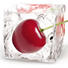 Eiswürfel, Essen & Trinken Glasbild "Cherry Cube" - Multicolor, KONVENTIONELL, Glas (20/20cm) - EUROGRAPHICS