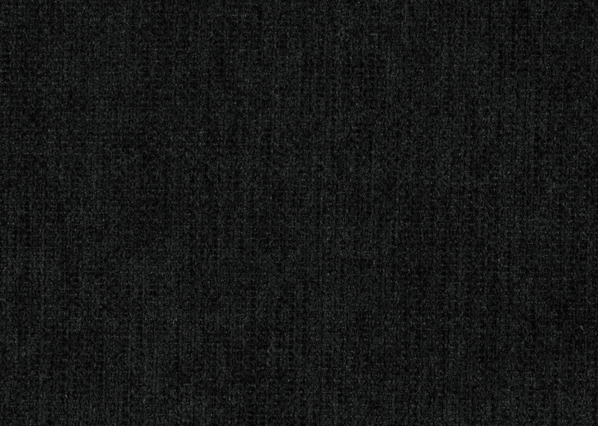 ECKSOFA in Flachgewebe Schwarz  - Schwarz, Design, Textil/Metall (309/190cm) - Beldomo Style