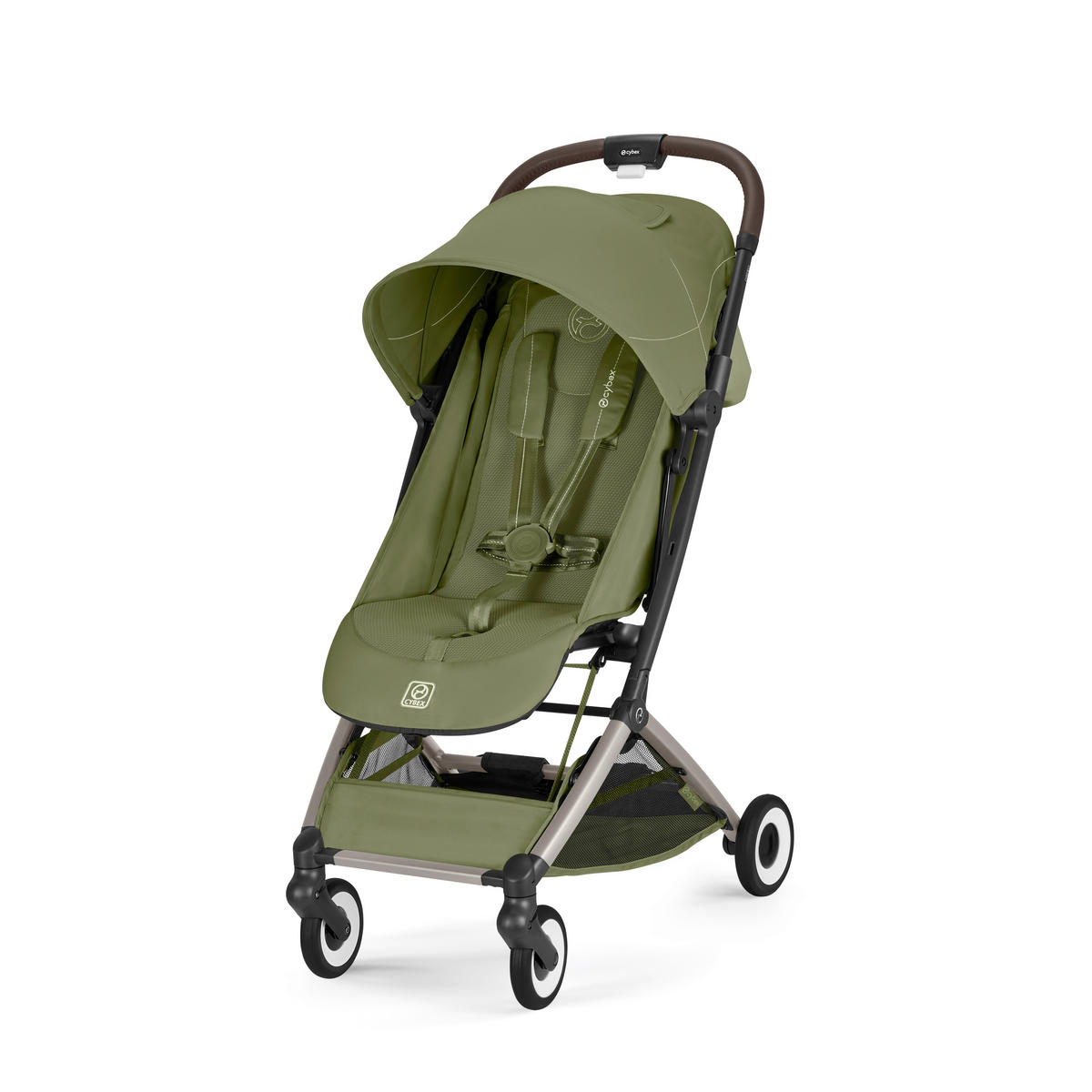 BUGGY ORFEO TPE  - Taupe/Dunkelgrün, Basics, Kunststoff/Textil (77/52cm) - cybex GOLD