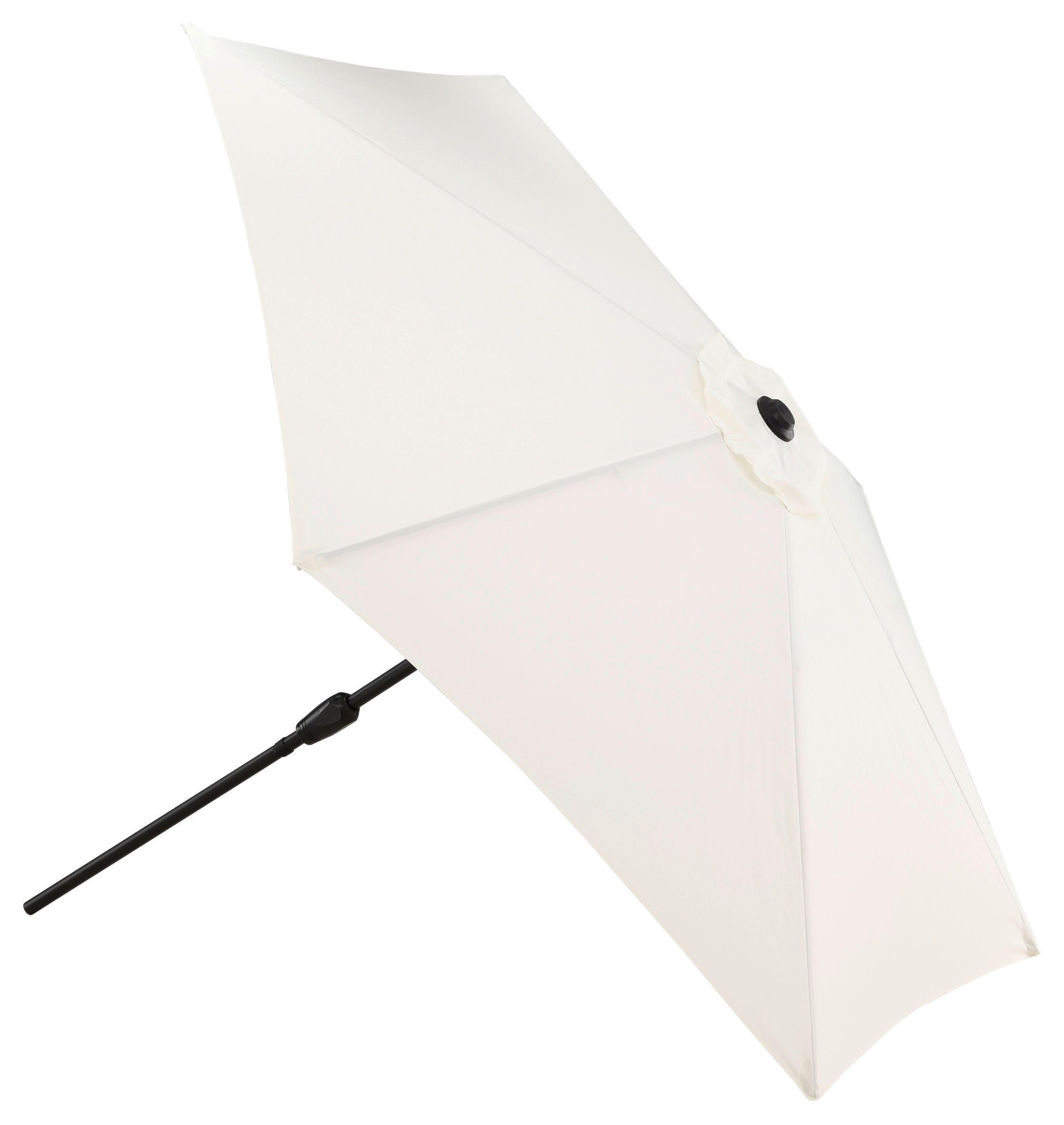 SONNENSCHIRM 300 cm  - Ecru/Grau, KONVENTIONELL, Textil/Metall (300/300cm) - Gardenson