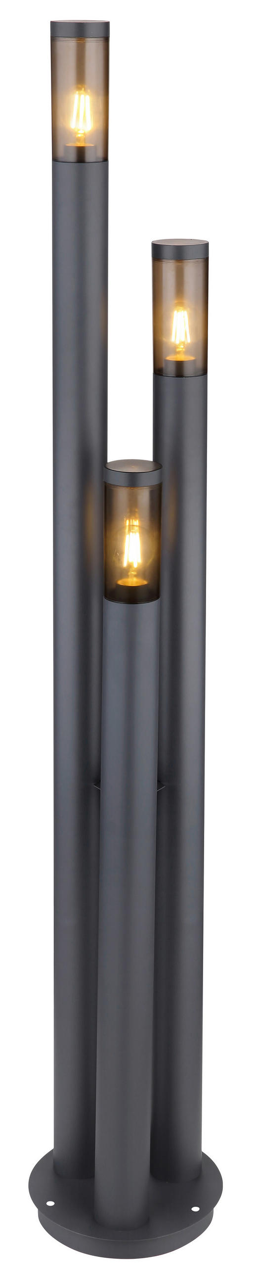 WEGELEUCHTE - Anthrazit/Grau, Design, Kunststoff/Metall (28/170cm) - Globo