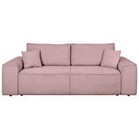 SCHLAFSOFA  mit Rücken echt, Armteil links, Armteil rechts Cord Altrosa  - Schwarz/Altrosa, Design, Kunststoff/Textil (261/95/108cm) - Xora