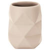 ZAHNPUTZBECHER CRACKLE  - Sandfarben/Beige, KONVENTIONELL, Kunststoff (8/10cm) - Kleine Wolke