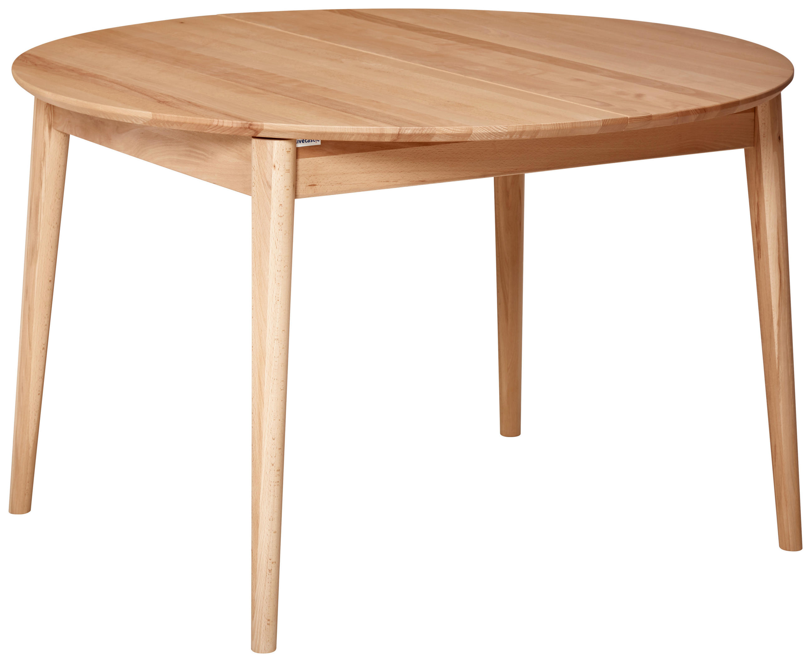 ESSTISCH in Holz 120-165/120/75 cm  - Kernbuche, Natur, Holz (120-165/120/75cm) - Livetastic