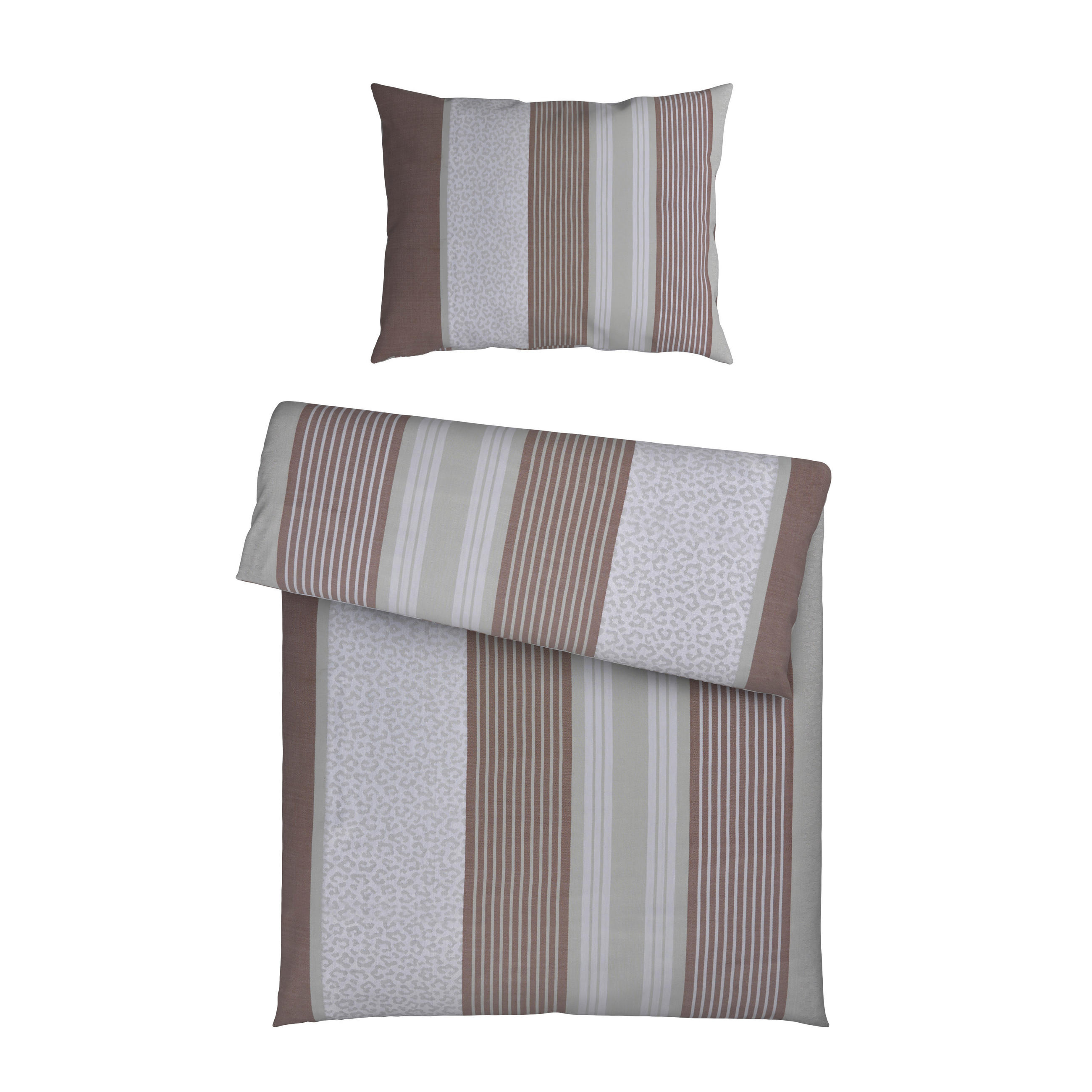 BABYBETTWÄSCHE Jacquard 100/135 cm  - Graubraun, Trend, Textil (100/135cm) - Patinio