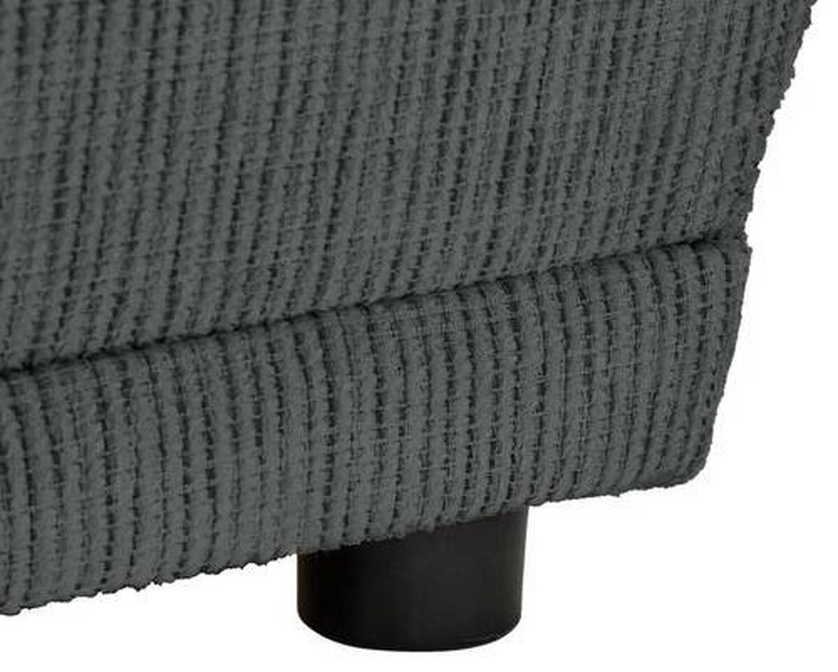 CHAISELONGUE Chenille Anthrazit  - Anthrazit/Schwarz, KONVENTIONELL, Kunststoff/Textil (93/73/171cm) - Carryhome