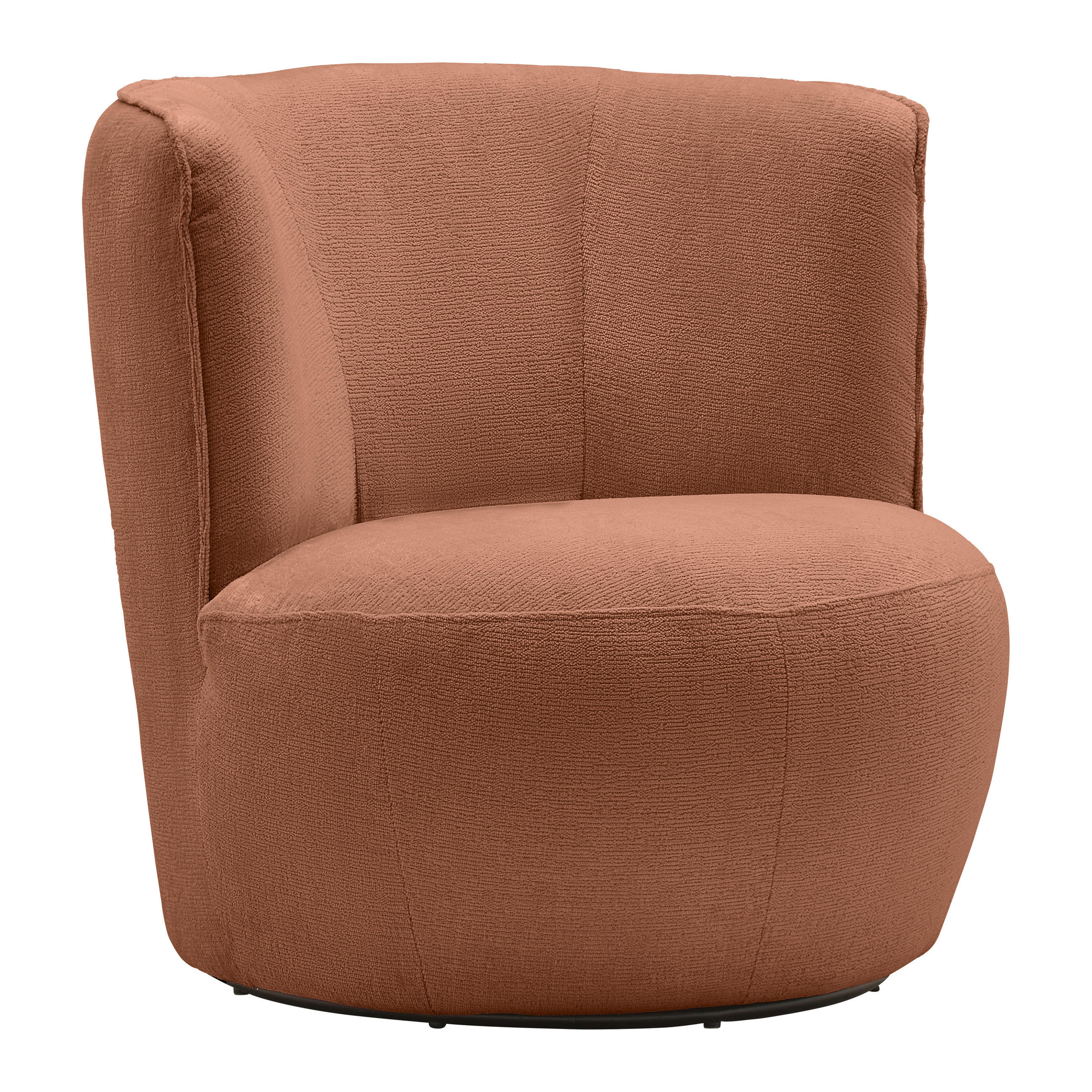FÅTÖLJ i textil kopparfärgad  - svart/kopparfärgad, Modern, metall/textil (77/81/85cm) - MID.YOU